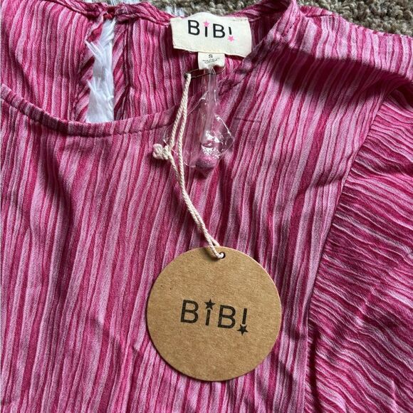 Bibi Dress Belted New Pink Womens Size Small - Picture 8 of 11